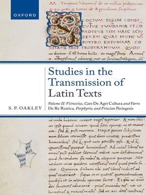 cover image of Studies in the Transmission of Latin Texts